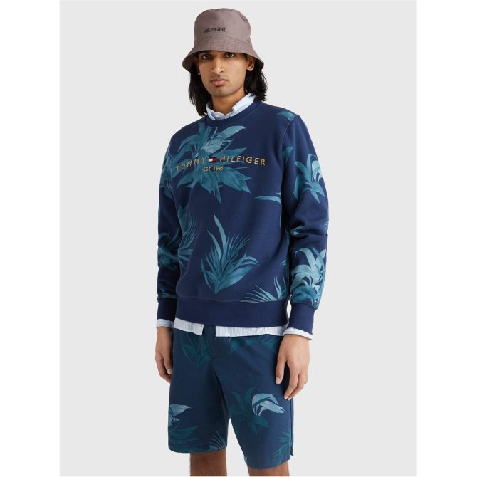Floral Logo Crew Neck Sweatshirt Tommy Hilfiger Wholesale - Image 4