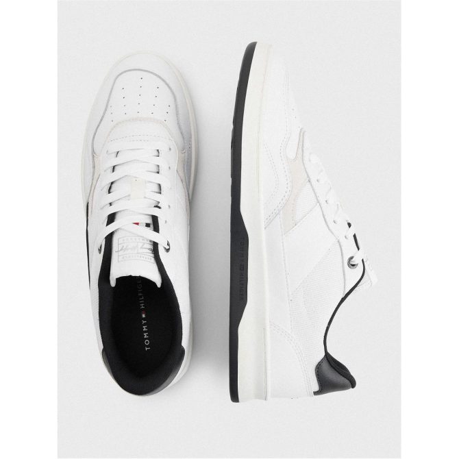 Retro Court Mix Cupsole Trainers Tommy Hilfiger Free Delivery - Image 2