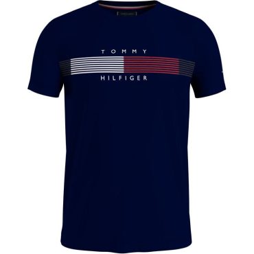 Stripe Graphic T-Shirt Tommy Hilfiger Sells Cheap