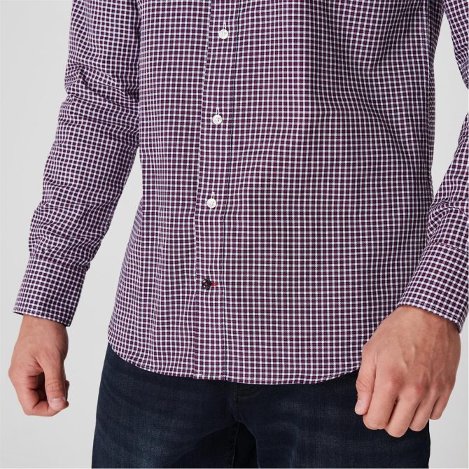 Button Down Checked Shirt Tommy Hilfiger Cut Price - Image 5