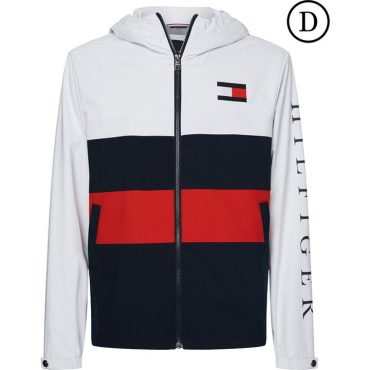 Colour Block Hood Jacket Tommy Hilfiger Trend Model