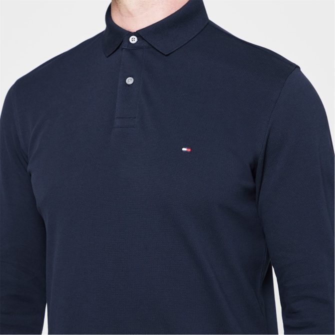 1985 Long Sleeve Polo Shirt Tommy Hilfiger Cut Price - Image 4