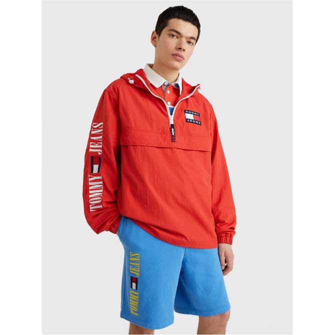 Tommy Jeans Acid Chicago Popover Jacket Mens Cut Price - Image 2