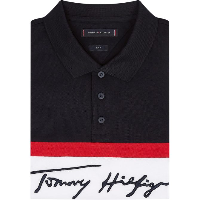1985 Signature Colour Block Polo Shirt Tommy Hilfiger Less Expensive - Image 7