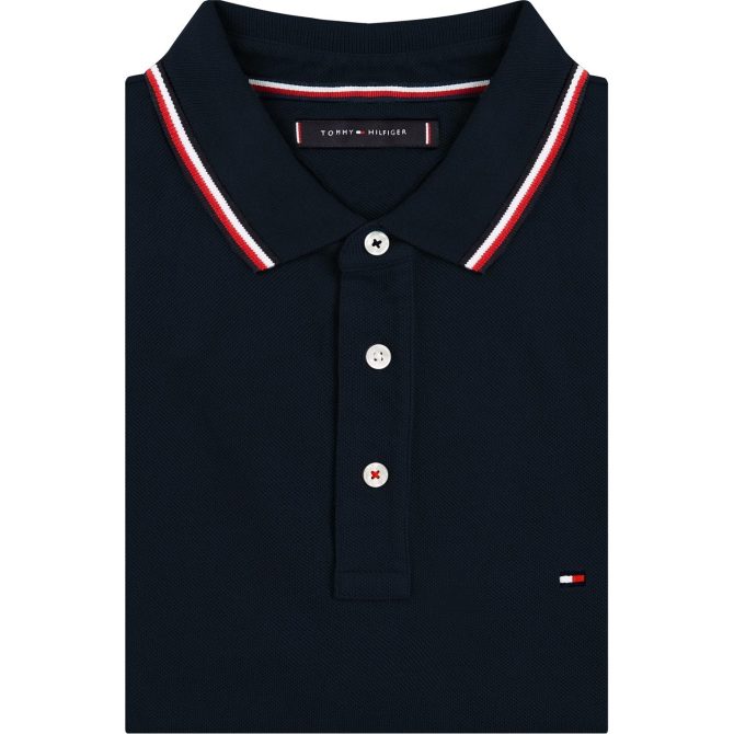 Core Tipped Slim Polo Shirt Tommy Hilfiger Shoping Model - Image 3