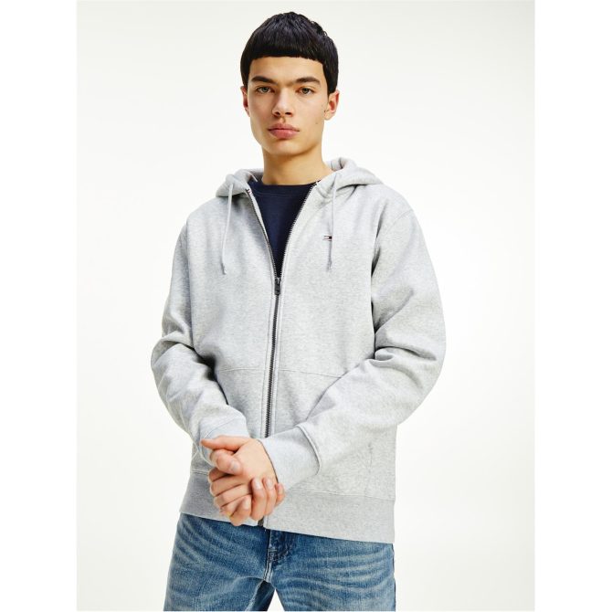 Original Flag Basic Zip Hoodie Tommy Jeans Free Delivery - Image 2