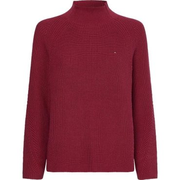 Hayana Mock Neck Knitted Top Tommy Hilfiger Free Delivery