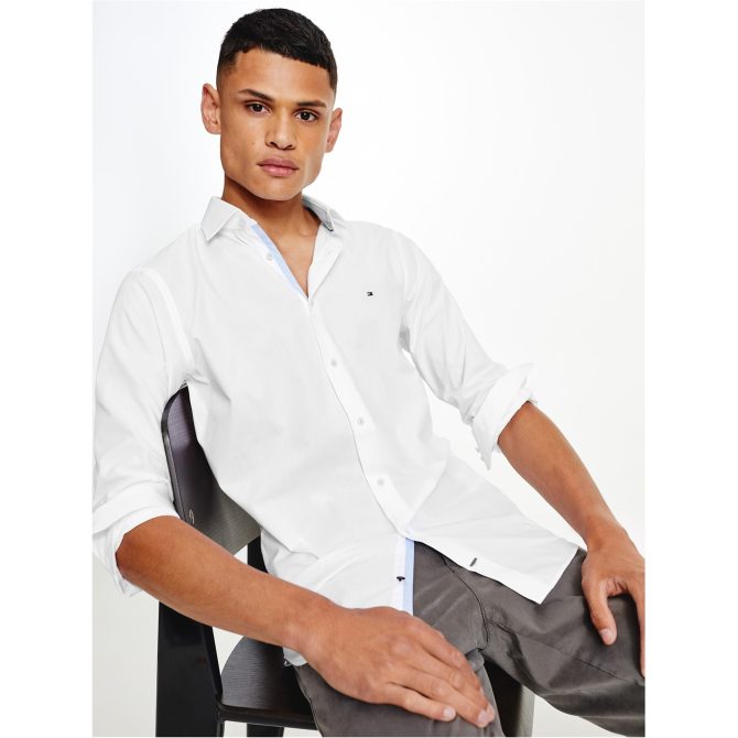 Core Poplin Classic Slim Shirt Tommy Hilfiger Tailoring Fascinating Model - Image 2