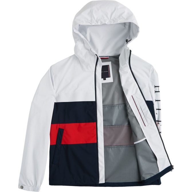 Colour Block Hood Jacket Tommy Hilfiger Trend Model - Image 6