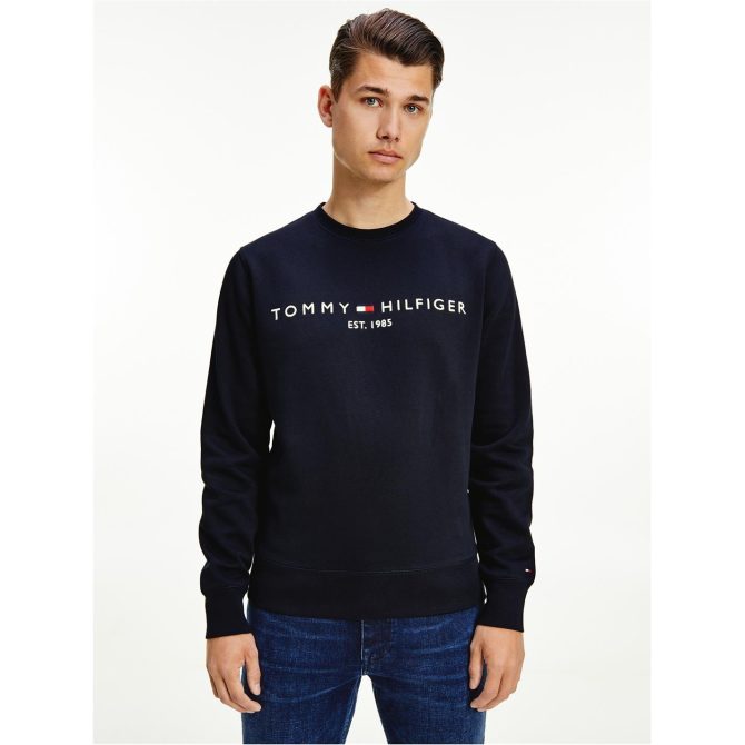 Logo Crew Sweatshirt Tommy Hilfiger Cut Price - Image 4