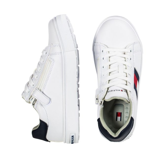 LG Flag Lace Trainers Tommy Hilfiger Cut Price - Image 6