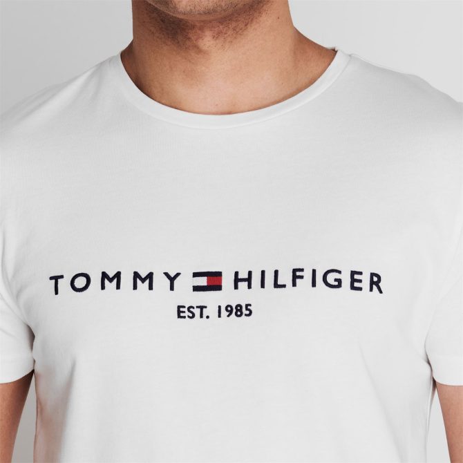 Logo Crew Neck T Shirt Tommy Hilfiger Superior Style - Image 5