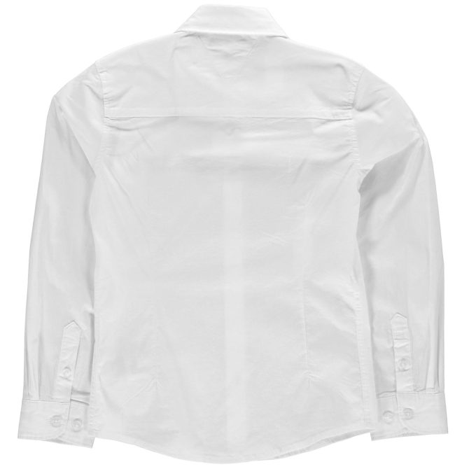 Junior Boys Long Sleeve Poplin Shirt Tommy Hilfiger Less Expensive - Image 2