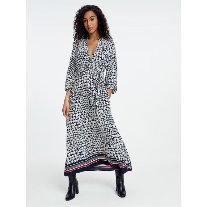 Houndstooth Dress Tommy Hilfiger Online Sales - Image 6