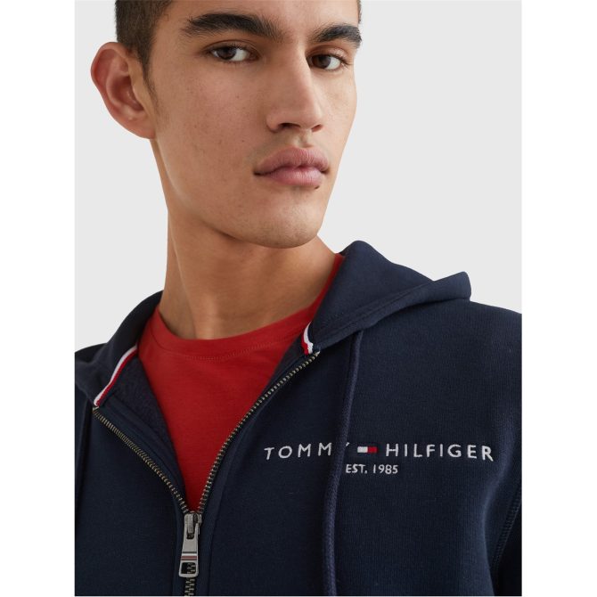 Logo Zip Through Hoodie Tommy Hilfiger Sells Cheap - Image 7