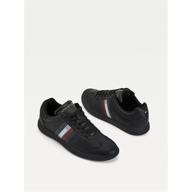 Tommy Hilfiger Corp Leather Sneaker Less Expensive - Image 2