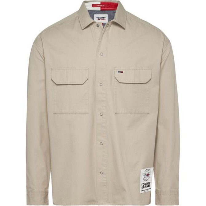 Soft Solid Cotton Over shirt Tommy Jeans Affordable Price