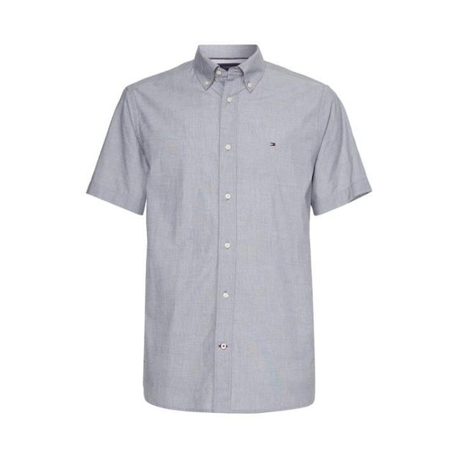 Short Sleeve Poplin Shirt Tommy Hilfiger Free Delivery