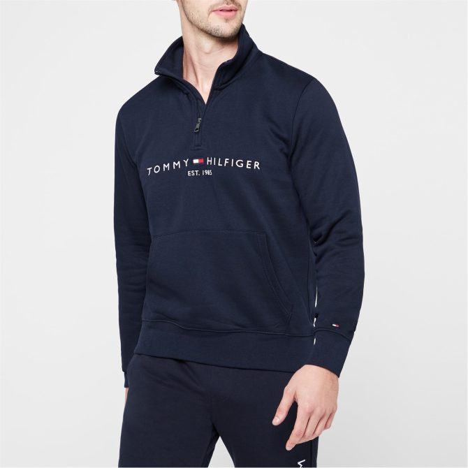 Logo Mockneck Sweatshirt Tommy Hilfiger Free Delivery - Image 2