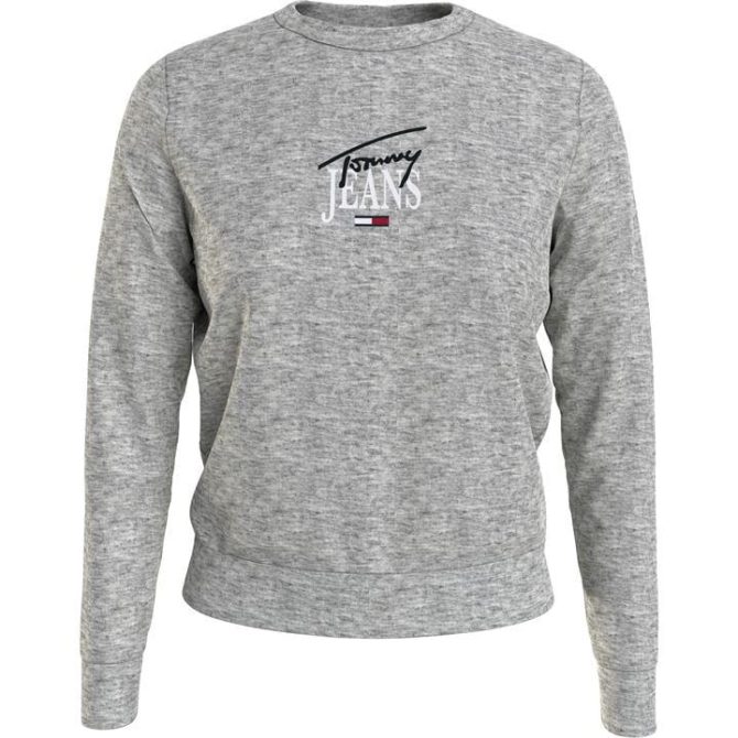 Essential Logo Crew Sweatshirt Tommy Jeans Trend Model