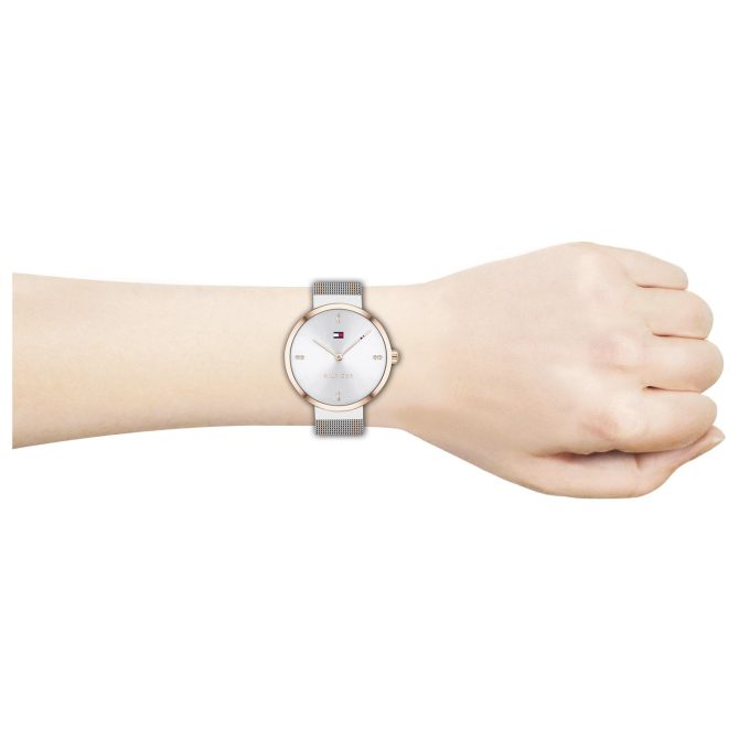 Ladies Two Tone Mesh Watch Tommy Hilfiger Offering Discounts - Image 4
