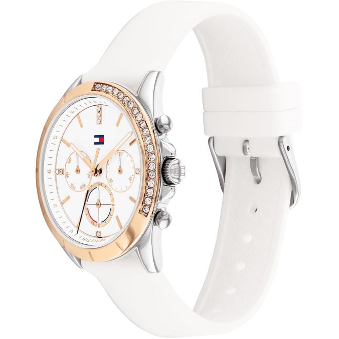 Ladies Stone Set Bezel Watch Tommy Hilfiger Free Delivery - Image 2