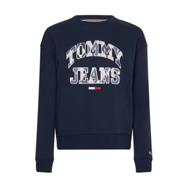 College Argyle Crew Sweatshirt Tommy Jeans On Sale