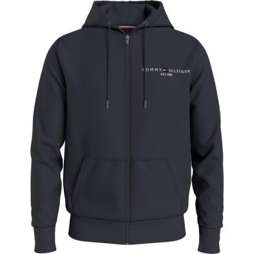 Logo Zip Through Hoodie Tommy Hilfiger Sells Cheap