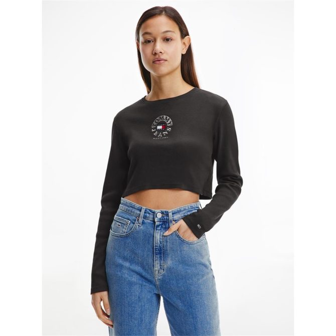 Embroidered Crop Circle T-Shirt Tommy Jeans Less Expensive - Image 4