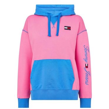 Colour Block Hoodie Tommy Jeans Trend Model