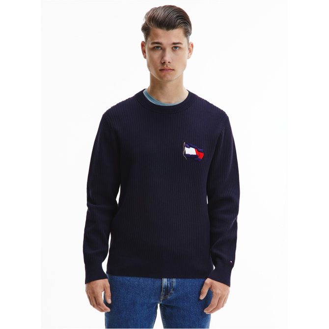 Wavy Flag Sweater Tommy Hilfiger Shoping Model - Image 4