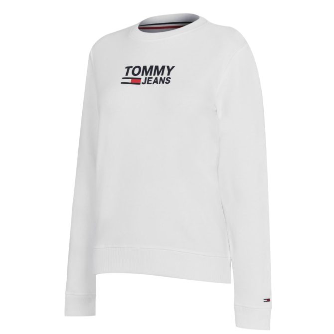 Logo Crew Sweatshirt Tommy Jeans Cut Price - Image 7