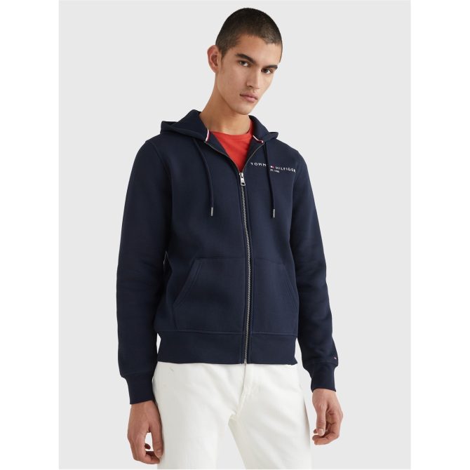 Logo Zip Through Hoodie Tommy Hilfiger Sells Cheap - Image 5
