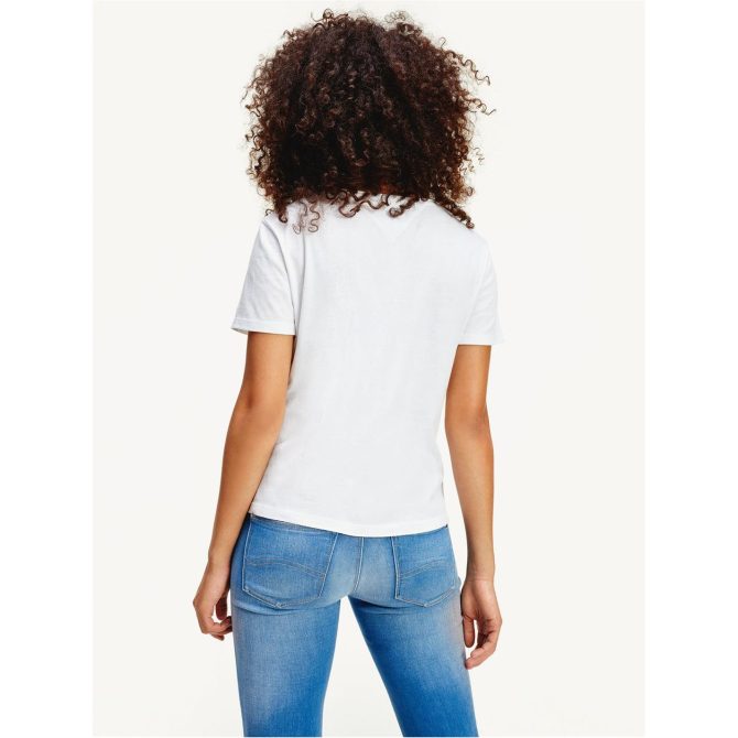 Slim V Neck T Shirt Tommy Jeans Sale Merchandise - Image 5