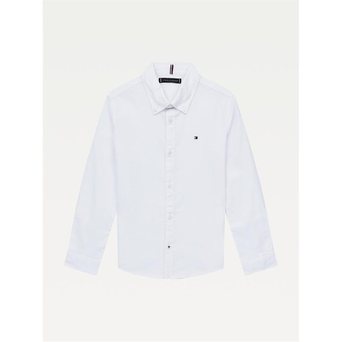 Junior Boys Oxford Shirt Tommy Hilfiger Cut Price - Image 3