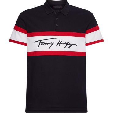 1985 Signature Colour Block Polo Shirt Tommy Hilfiger Less Expensive