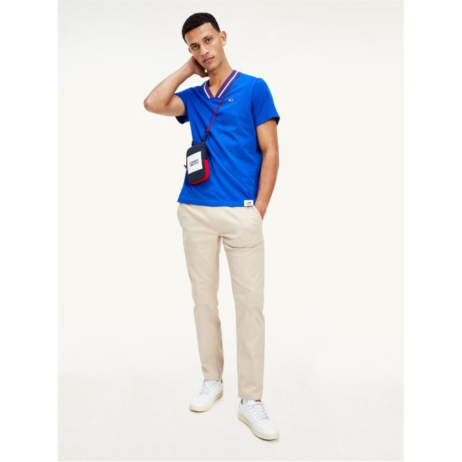 Slim Fit Scanton Dobby Trousers Tommy Jeans Free Delivery - Image 4