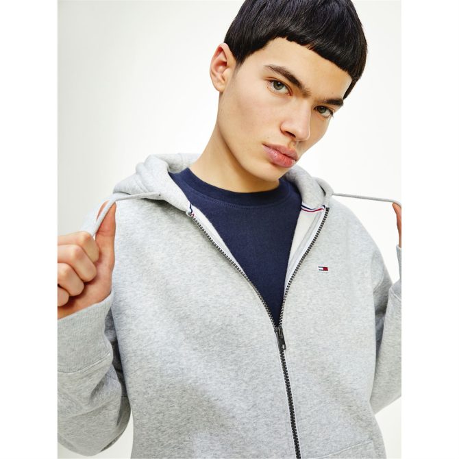 Original Flag Basic Zip Hoodie Tommy Jeans Free Delivery - Image 4