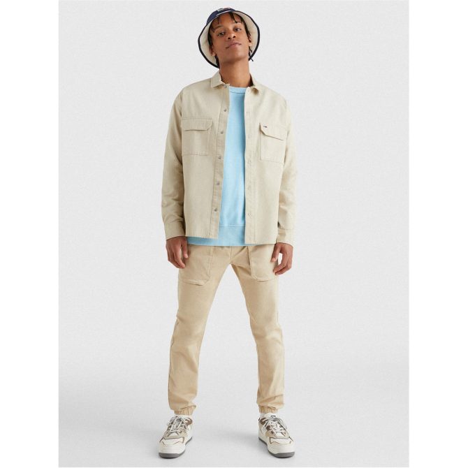 Soft Solid Cotton Over shirt Tommy Jeans Affordable Price - Image 6