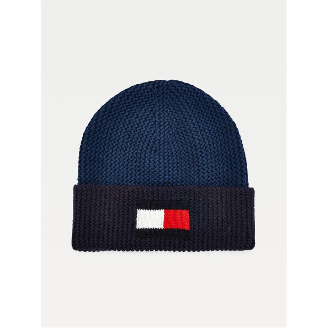 Tommy Hilfiger Big Flag Beanie Mens Wholesale - Image 4