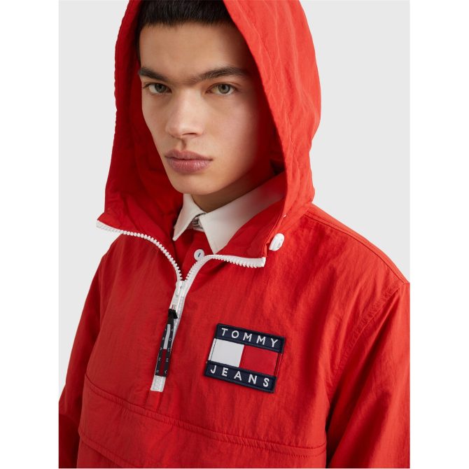 Tommy Jeans Acid Chicago Popover Jacket Mens Cut Price - Image 4