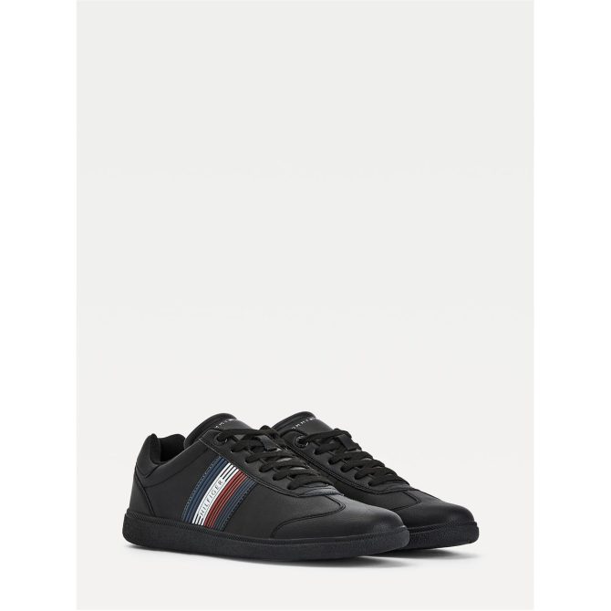 Tommy Hilfiger Corp Leather Sneaker Less Expensive - Image 4