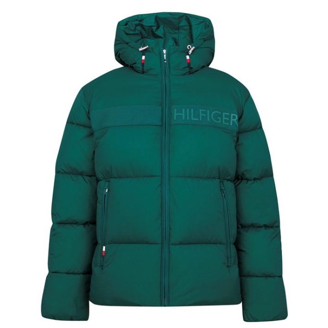 Tommy Hilfiger High Loft Puffer Jacket Trend Model