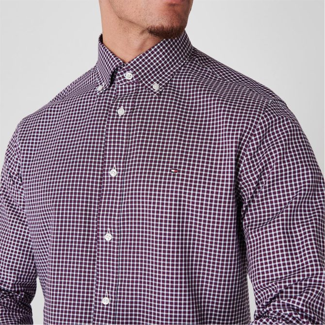 Button Down Checked Shirt Tommy Hilfiger Cut Price - Image 4