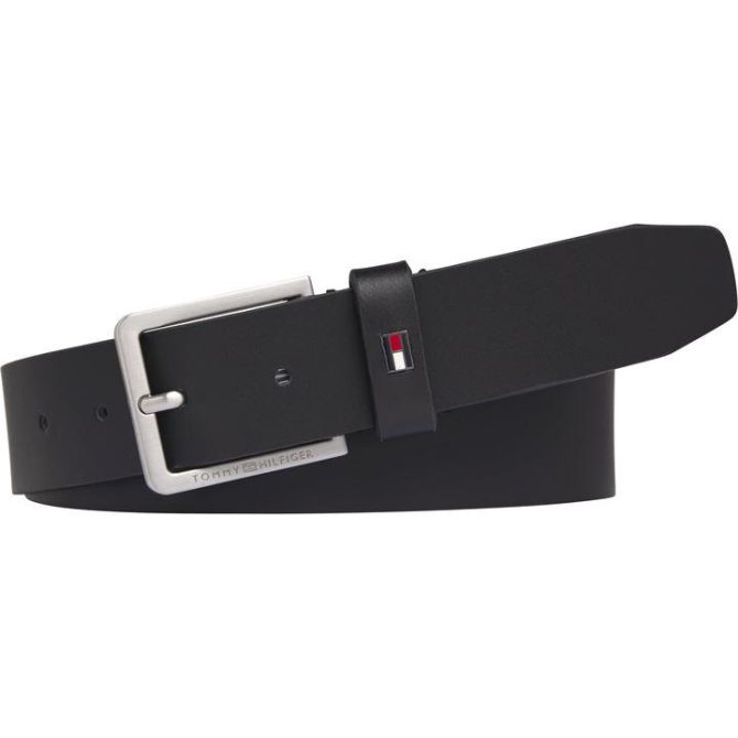 Tommy Hilfiger Moder Leather 3.5G Leather Belt Mens Shoping Model