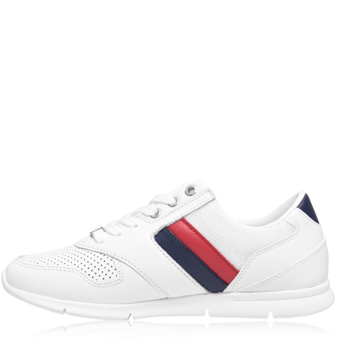 Lightweight Leather Trainers Tommy Hilfiger Cut Price - Image 2