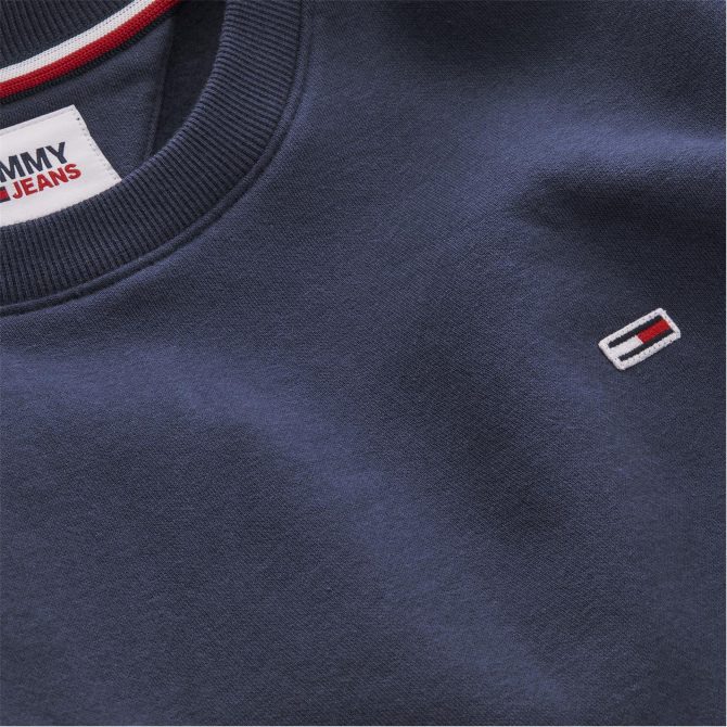 Regular Fleece Crew Neck Sweater Tommy Jeans Free Delivery - Image 3