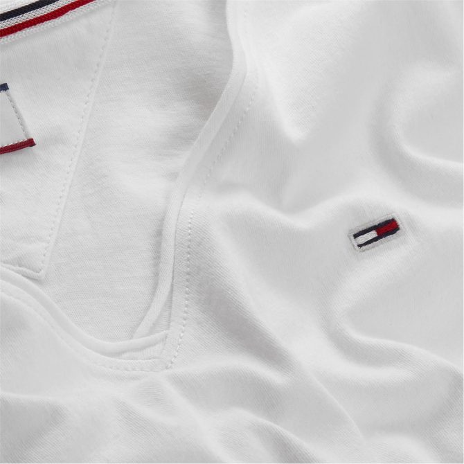 Slim V Neck T Shirt Tommy Jeans Sale Merchandise - Image 3