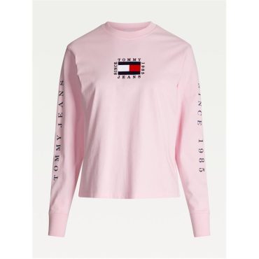 Box Flag Long Sleeve T Shirt Tommy Jeans Sale Merchandise