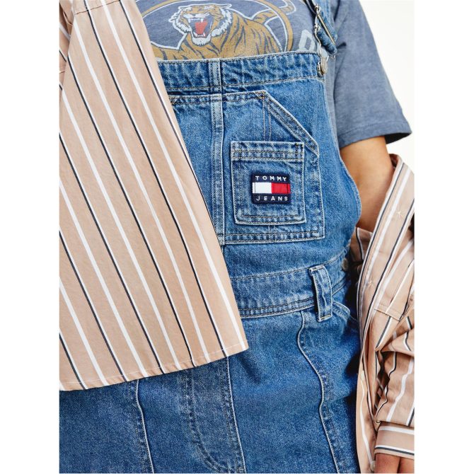 Badge Denim Dungarees Tommy Jeans Offering Discounts - Image 8